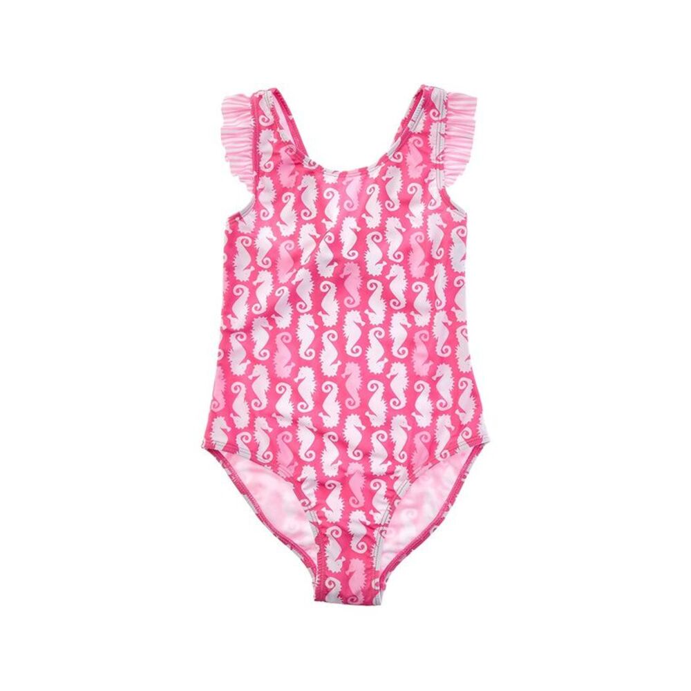 Flap Happy Girls Printed One-Piece, Pink